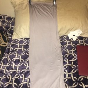 MISSGUIDED Grey Fitted Midi Dress